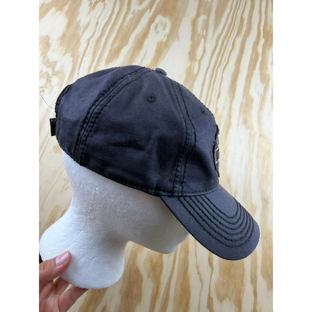 Harley-Davidson Womens Black Distressed Studded Bar & Shield Logo Baseball Hat